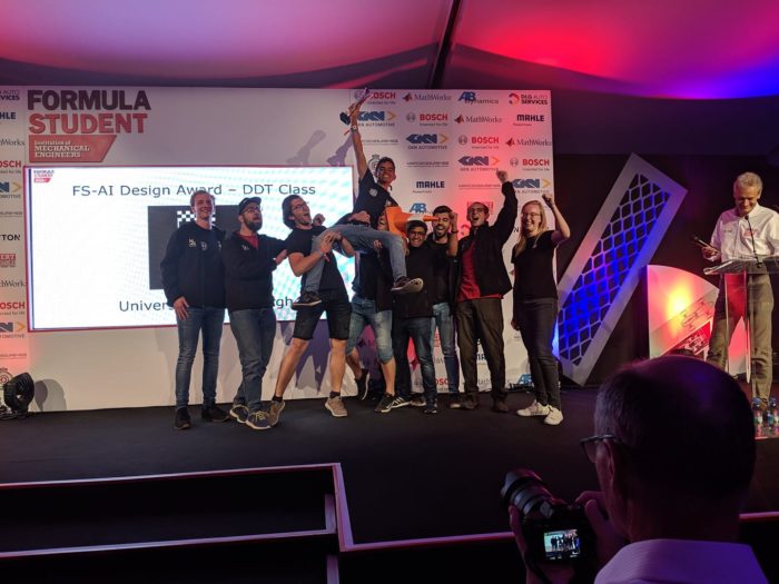 EUFS the winning FS-AI team in 2019.