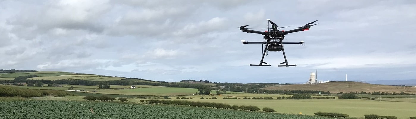 Routescene UAV LiDAR system flying